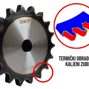 LANČANIK 12B-1 JEDNOREDNI S GLAVČINOM Z=18 SKF (12B-1BH18)