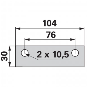VODILICA PLAVA SCHUMACHER 104X30X5mm 17012.01 PR (516289)