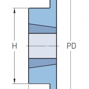 LANČANIK 12B-1 JEDNOREDNI S GLAVČINOM Z=15 TB SKF (12B-1TBH15)