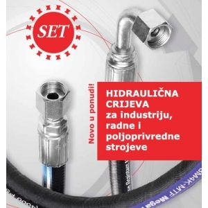 Hidraulična crijeva za industriju, radne i poljoprivredne strojeve Hidraulična crijeva za industriju, radne i poljoprivredne strojeve
