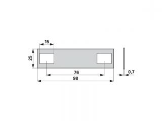 PODLOŽAK KOSE 25X98X0,75 Claas 673753.1 PR (501181) Cijena