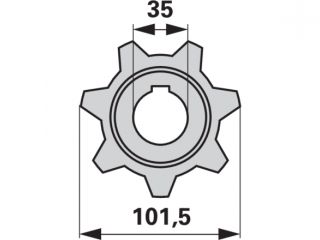 LANČANIK Z7 35X101,5  Claas 674406.2 PR 38.4  (501753) Cijena