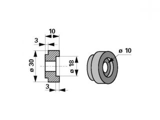 ČAHURA UNUTRA ZA NOŽ 3 I 4mm 10/18X30X10 Claas 060015.0 PR (501921) Cijena