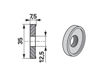 ČAHURA 12.5X35X7.5 Claas 755860.0 PR (502937) Cijena